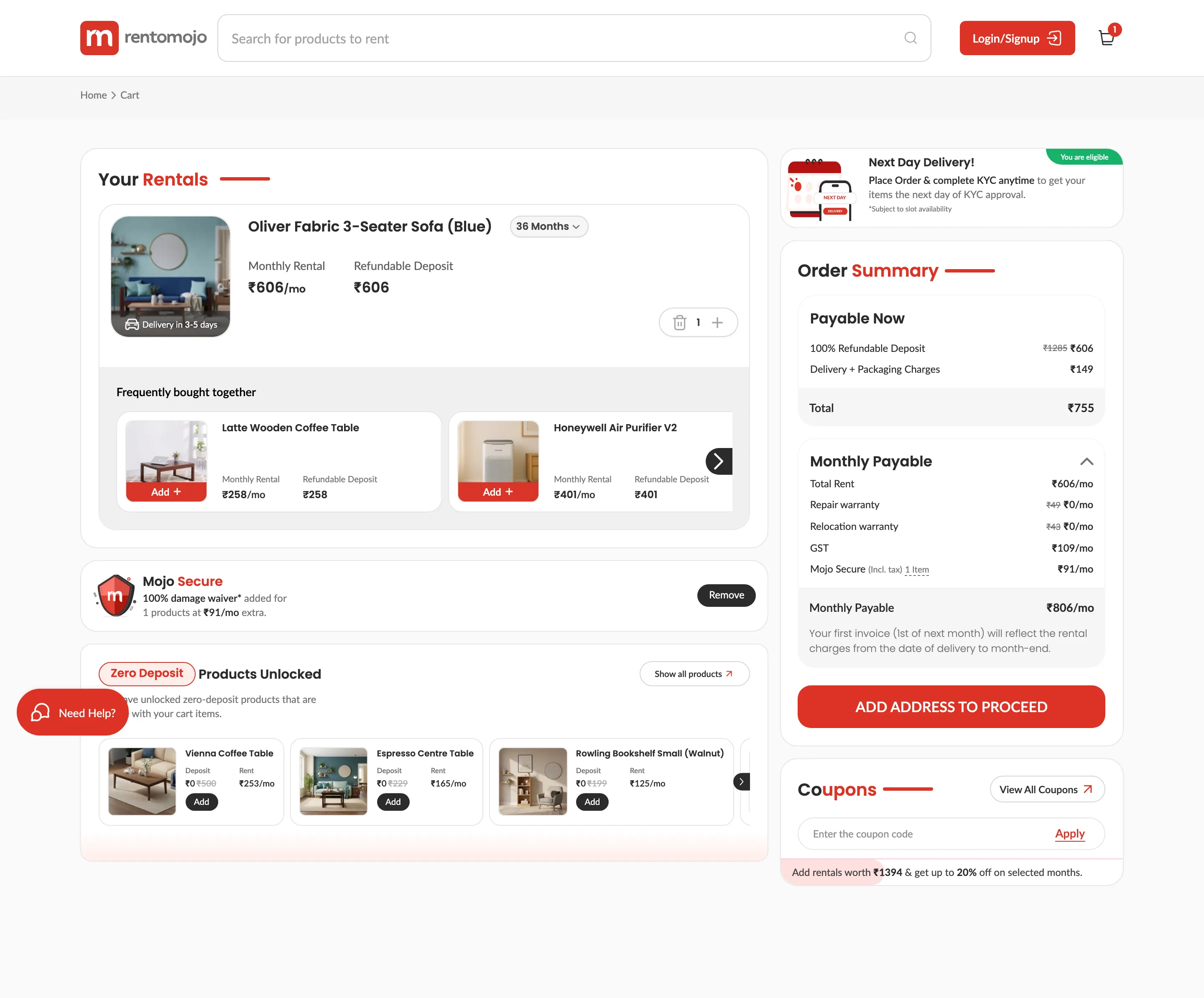 Cart, Monthly Payable expanded, cropped to the region this finding measures
